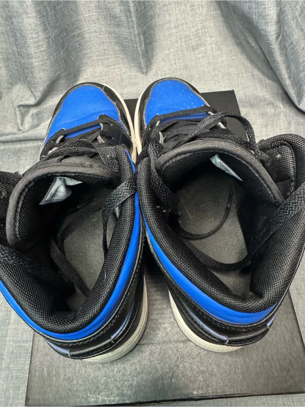 Nike Air Jordan 1 Mid GS Game Royal Black Blue DQ8423-042 Youth 6Y With Box